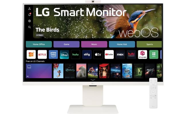 LG 32SR85U-W 32″ 4K UHD IPS Smart Monitor with webOS & Built‑in FHD Webcam